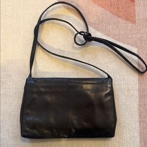 HOBO brand Elegant Black Leather Shoulder Bag